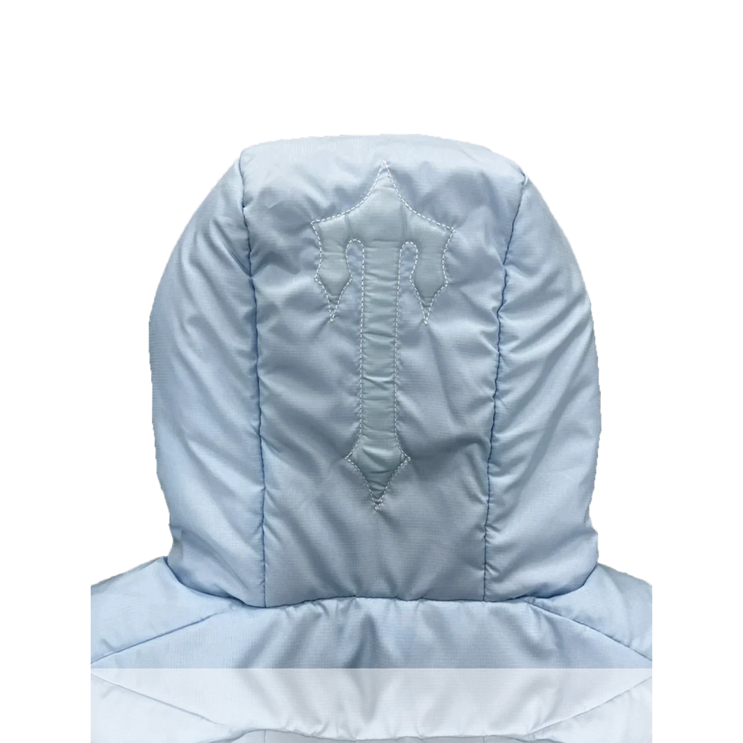 Trapstar Women's Ice Blue Decoded 2.0 Hooded Puffer Jacket
