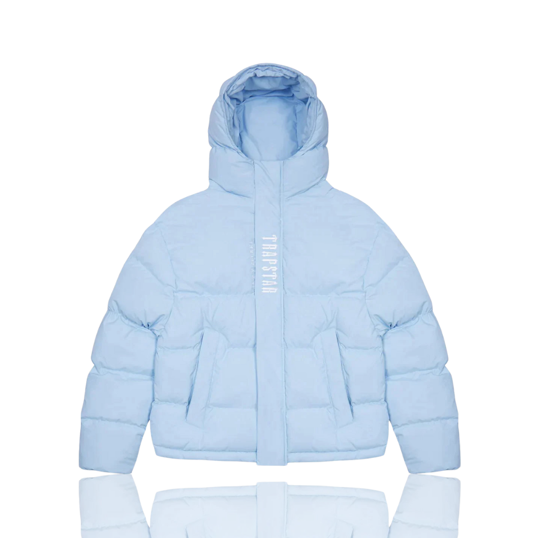 Trapstar Ice Blue Decoded 2.0 Hooded Puffer Jacket
