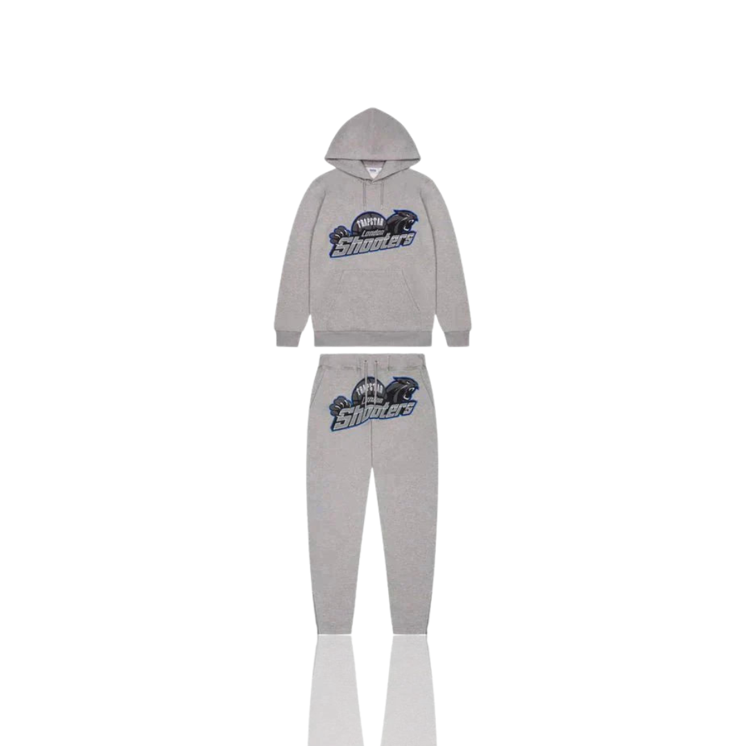 Trapstar Grey / Blue London Shooters Tracksuit