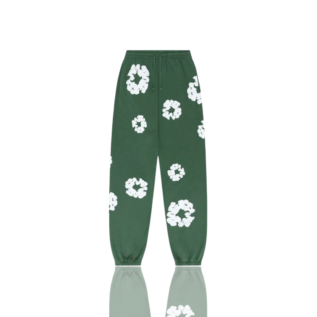 Denim Tears Green ‘The Cotton Wreath’ Sweatpants