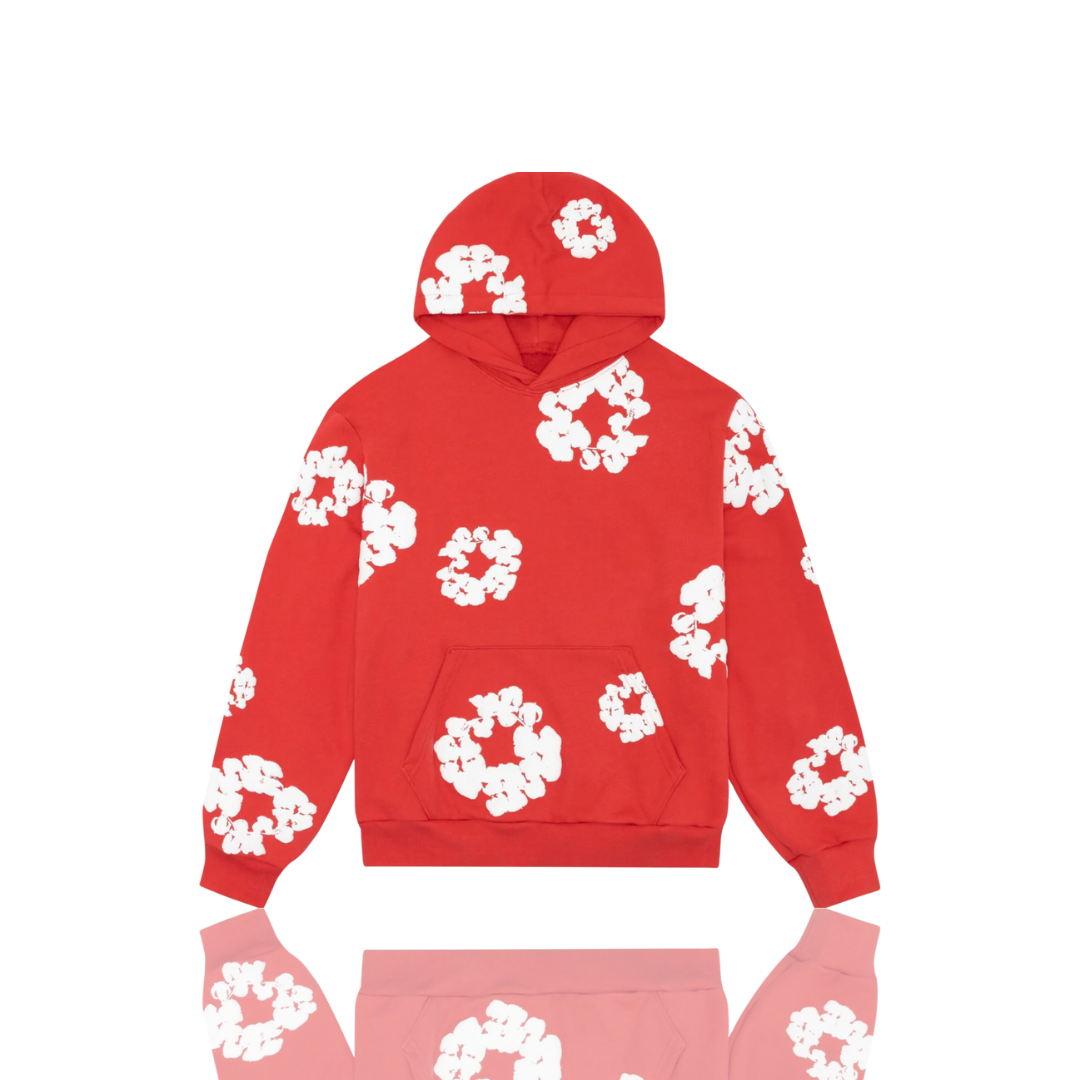 Denim Tears Red ‘The Cotton Wreath’ Hoodie
