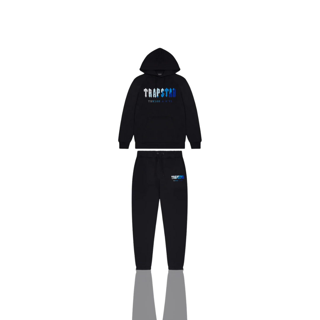 Trapstar Black Ice 2.0 Chenille Decoded Hooded Tracksuit