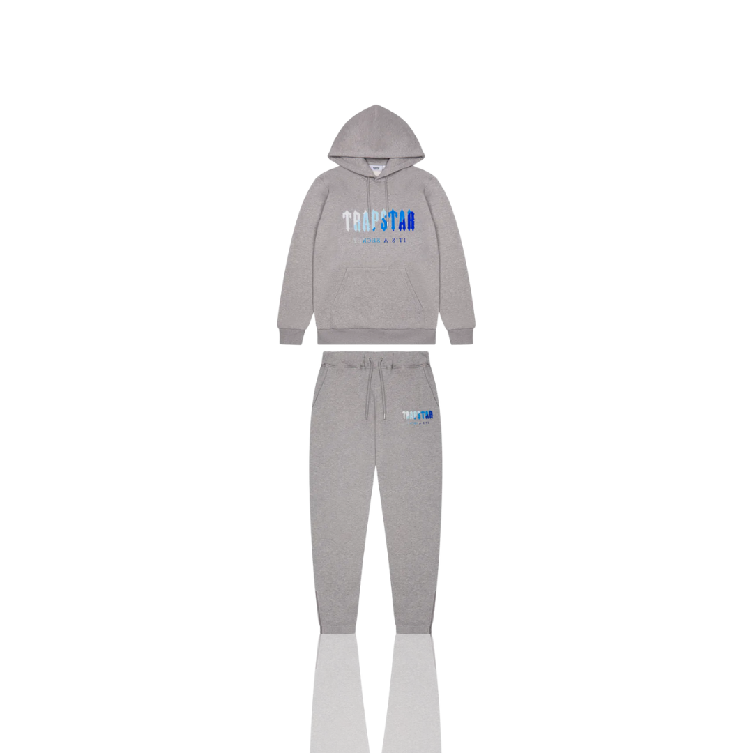 Trapstar Grey Ice 2.0 Chenille Decoded Hooded Tracksuit