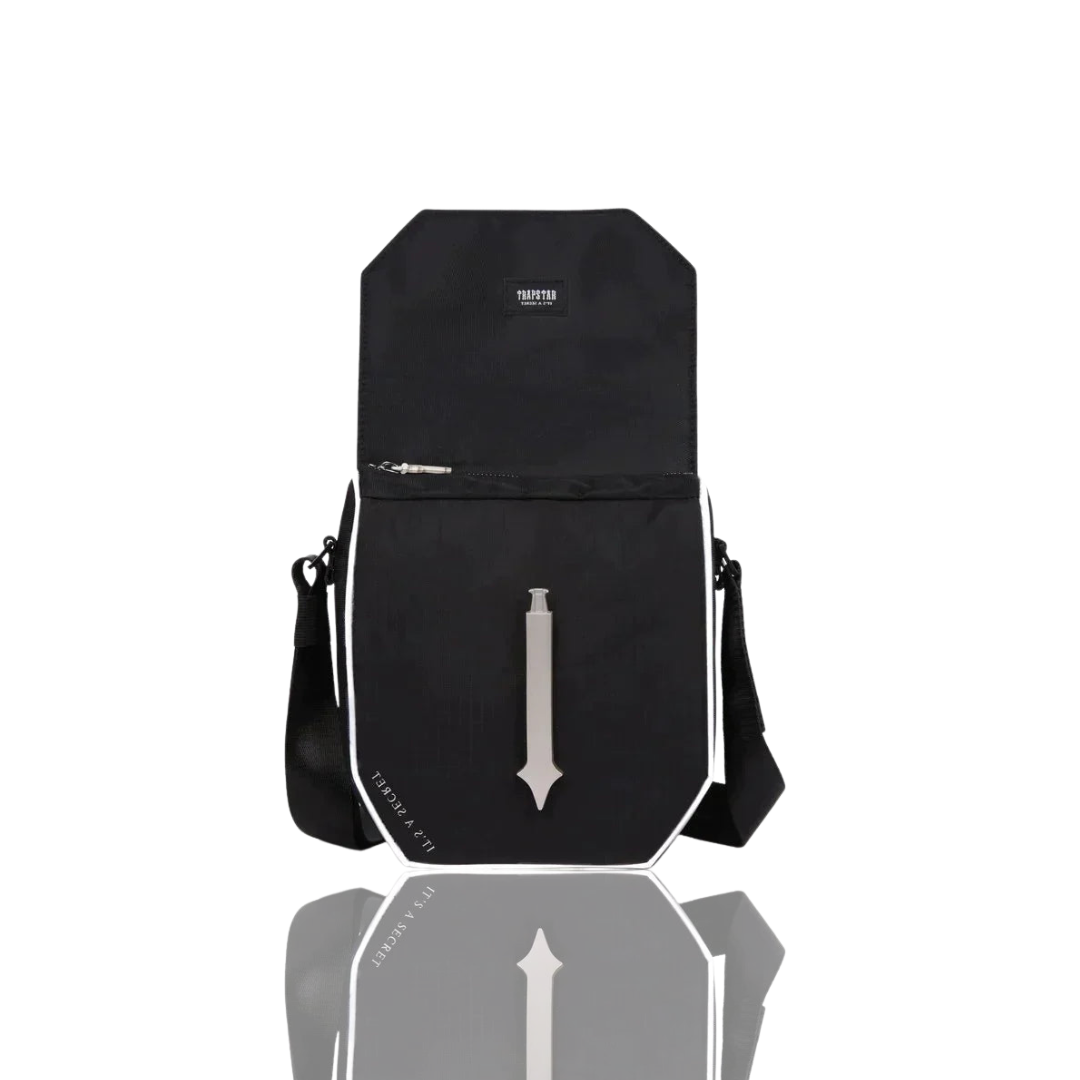 Trapstar Black Reflective Cobra T Messenger Bag