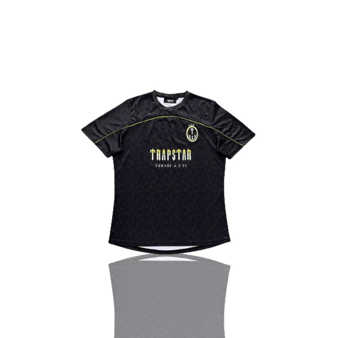 Trapstar Black & Lime T Football Jersey