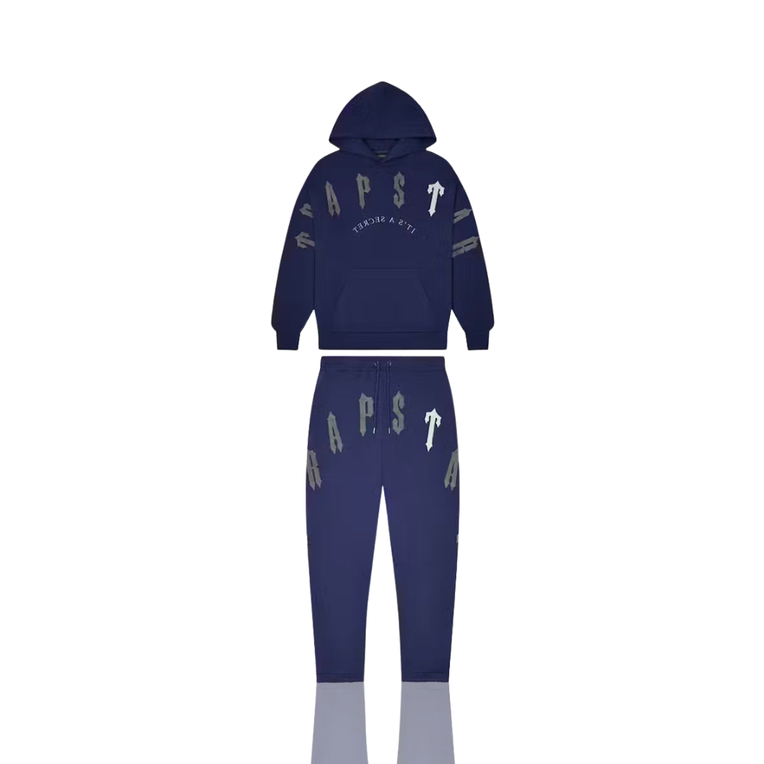 Trapstar Navy Irongate Arch Chenille 2.0 Tracksuit