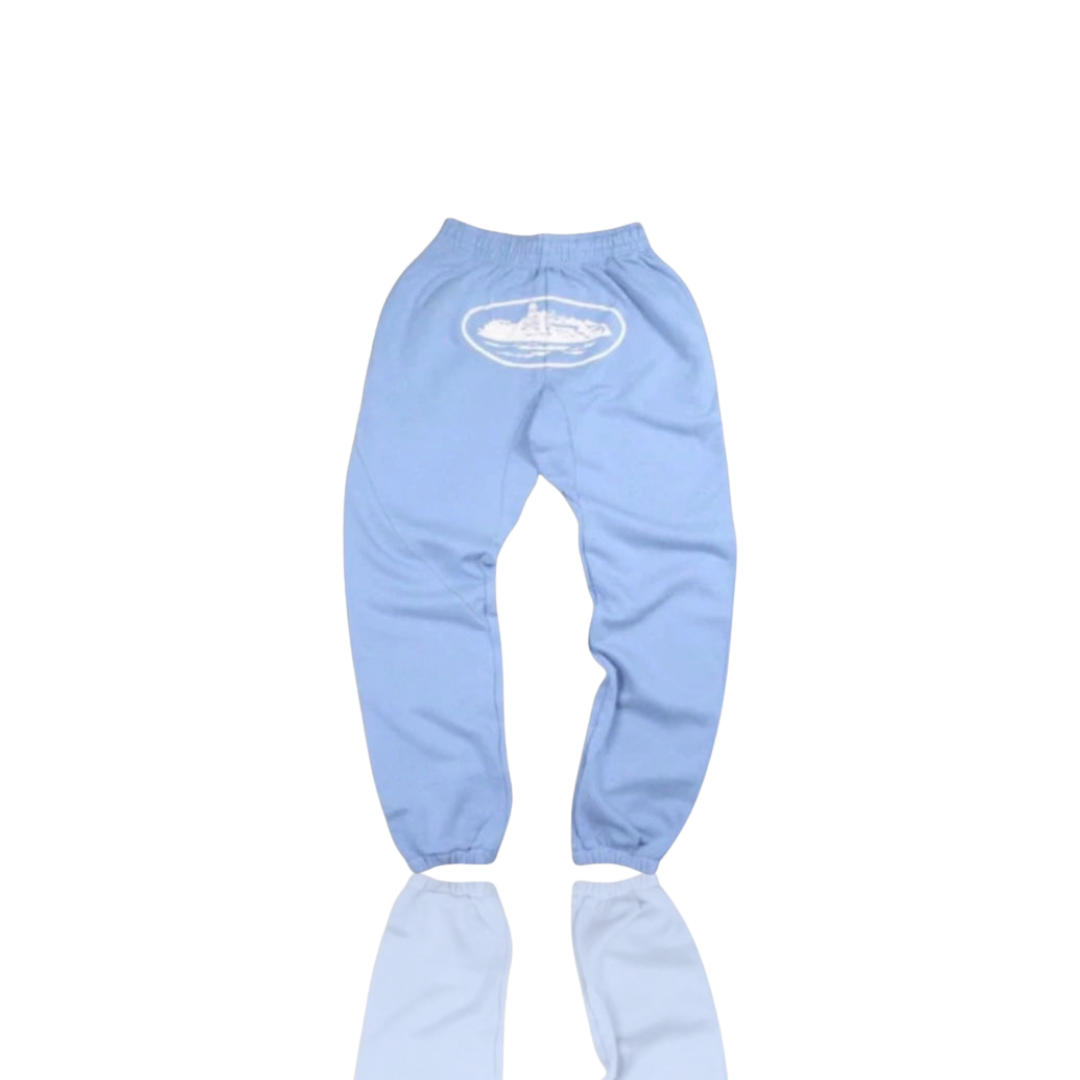 Corteiz BABY BLU & WHITE RTW ALCATRAZ BOTTOMS