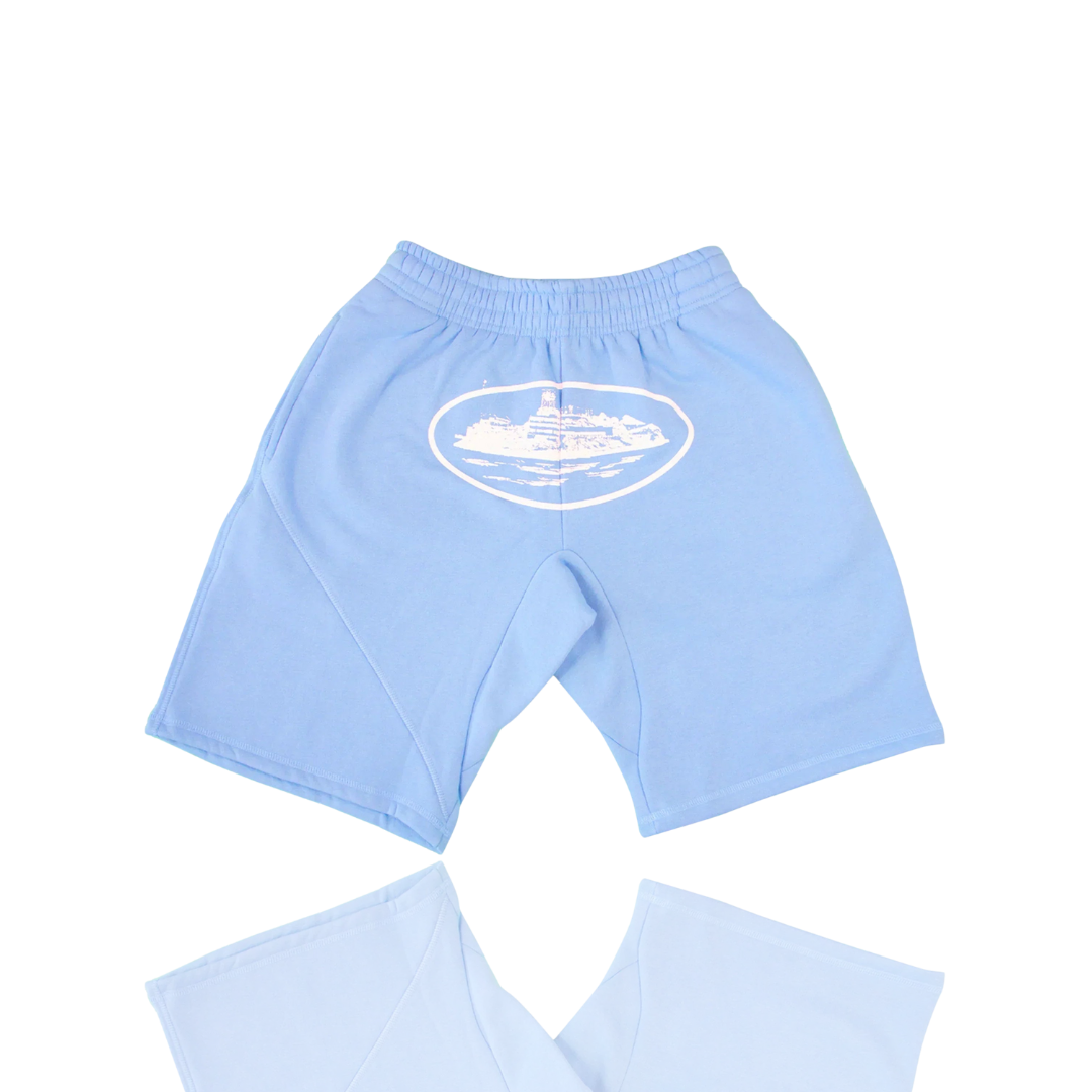 Corteiz Sky Blue Alcatraz Shorts