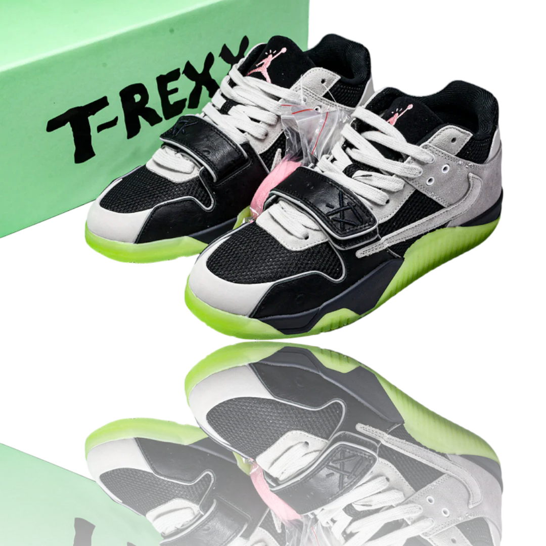 Travis Scott x Chase B Jumpmn Jack TR 'Black Night Silver'