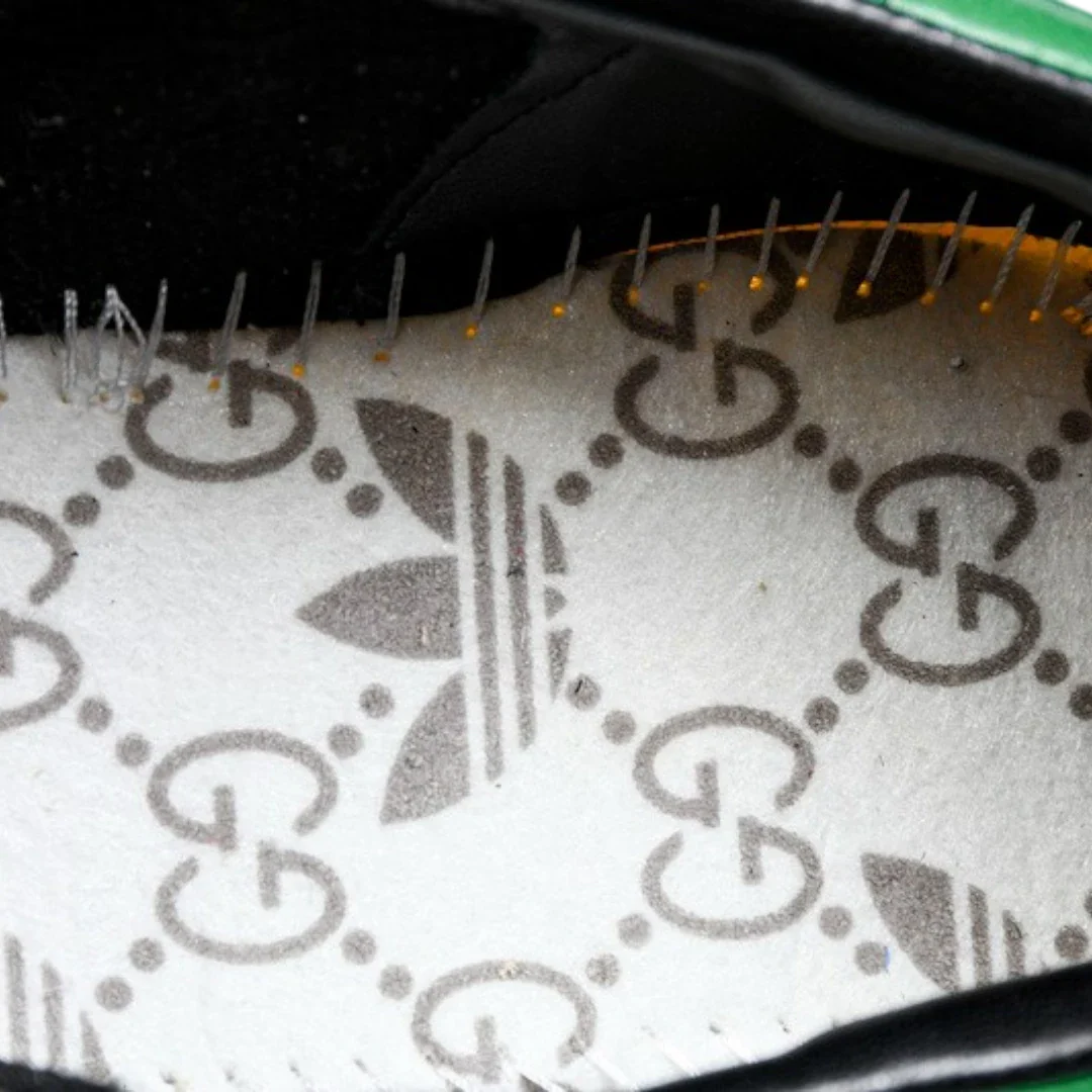 Guссi x Gazelle 'Yellow Velvet Green'