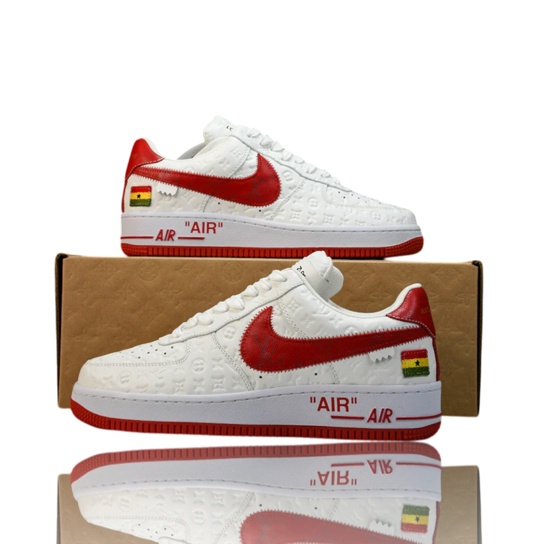 Louis Vuittоп x AF1 By Virgil Abloh 'White Red'
