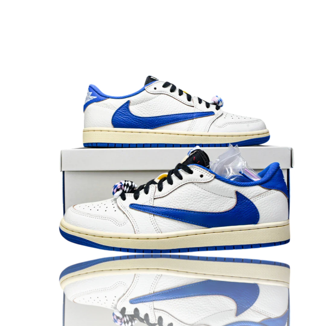 Travis Scott x Fragment AJ1 Low OG 'Sail Military Blue'