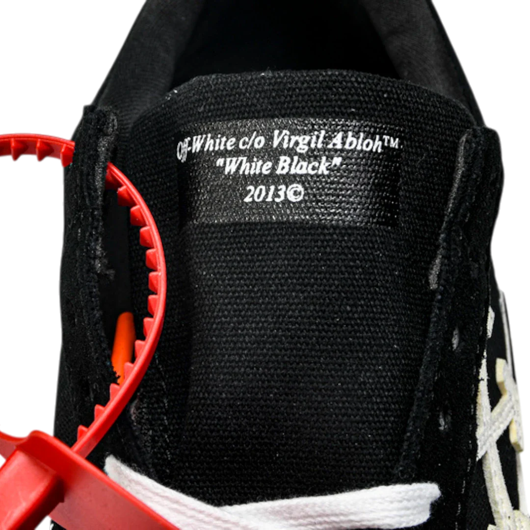 Off-White Vulc Low 'Black' (‘C 2018) Old Stripes