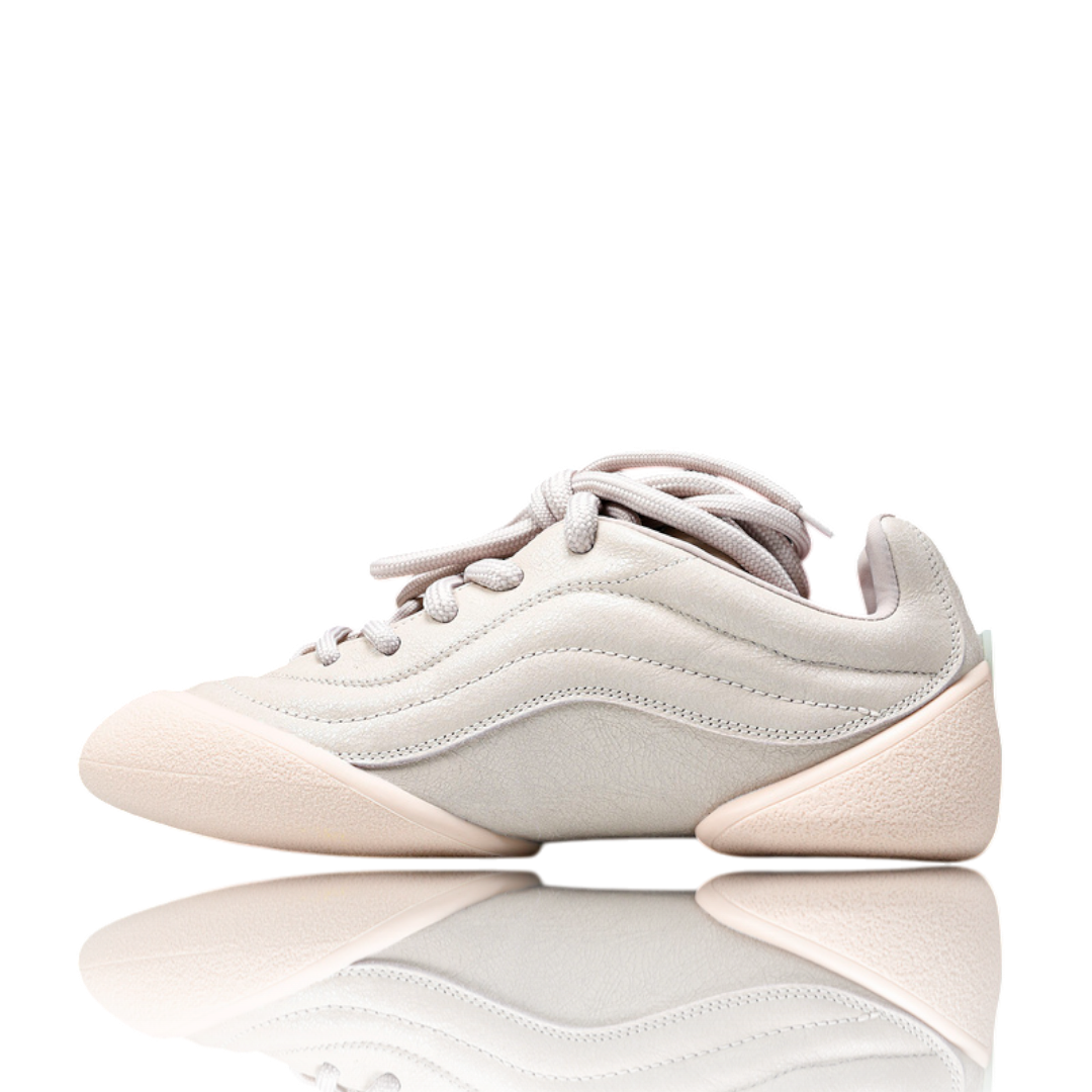 McQueen Trainers Flexion Crackled Leather 'Pink'