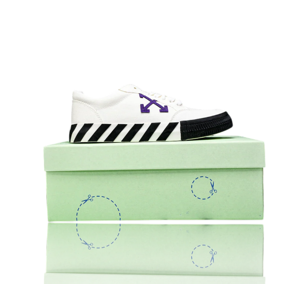 Off-White Vulc Low 'White Purple Arrow'