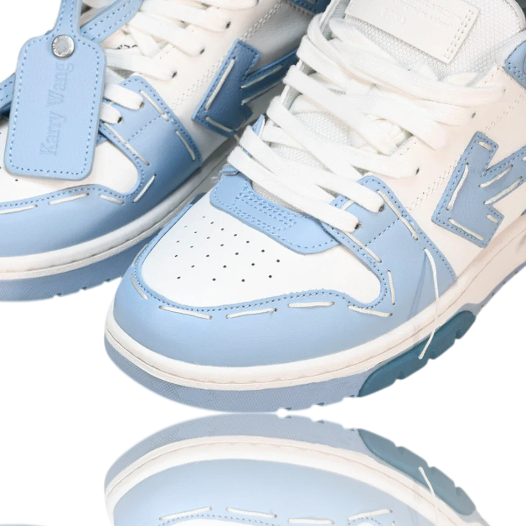 Off-White Out Of Office Low Top - Sartorial Stitch 'White Light Blue'