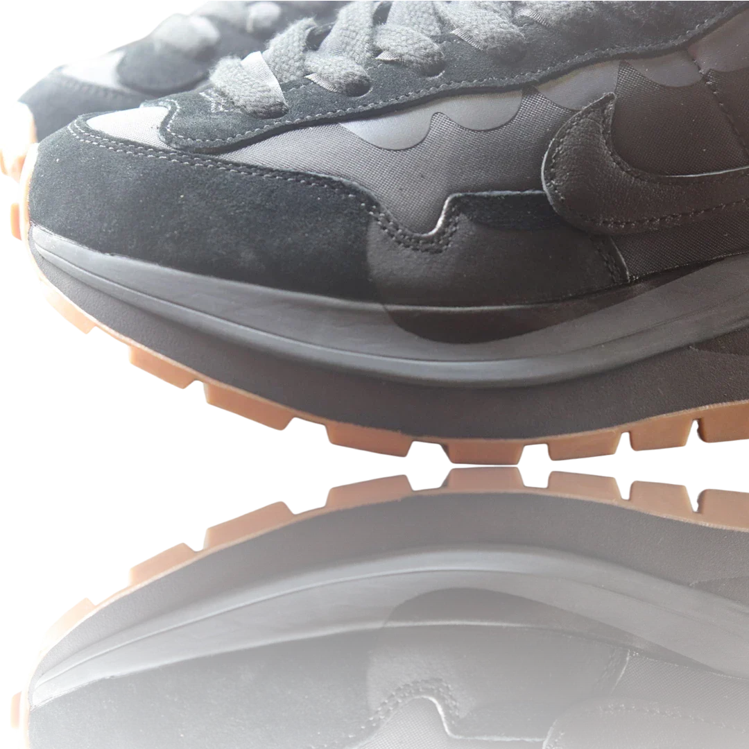 Sacai x VaporWaffle 'Black Gum'