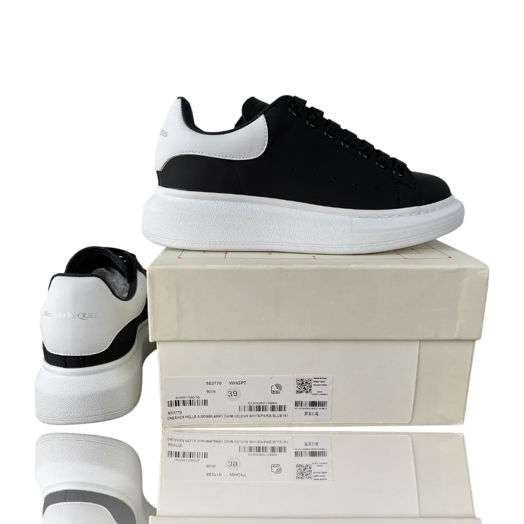 McQueen Oversized Sneaker 'Black White White'