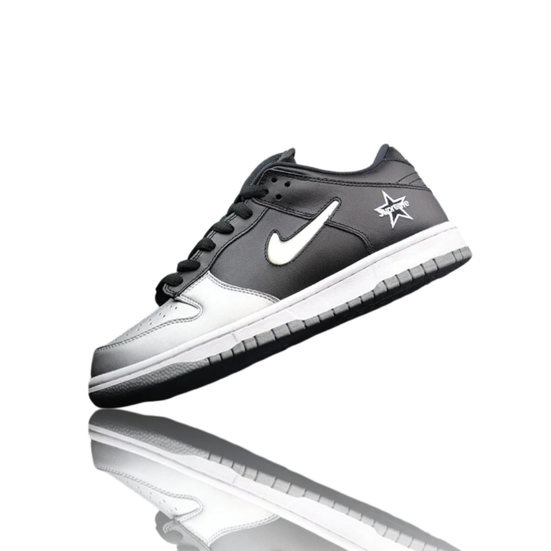 Supreme x SB Dnk Low 'Jewel Swoosh Silver'