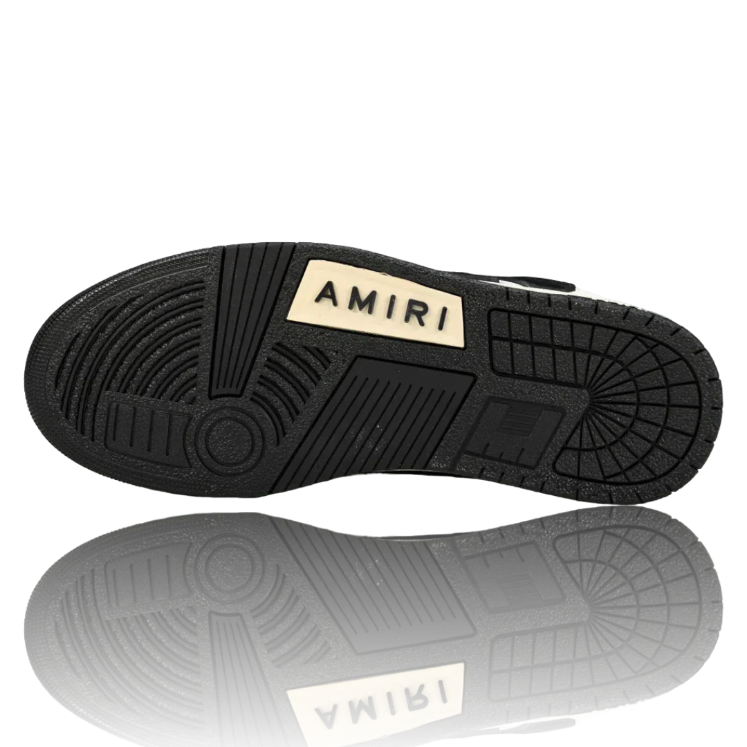 Amiri Skel Top Low 'White Black White'