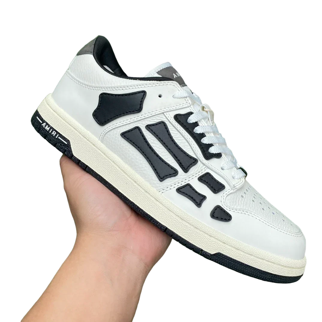 Amiri Skel Top Low 'White Black White'