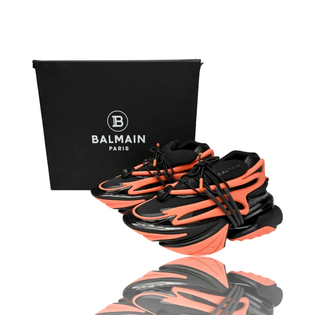 Balmain Unicorn low-top 'Orange Black'
