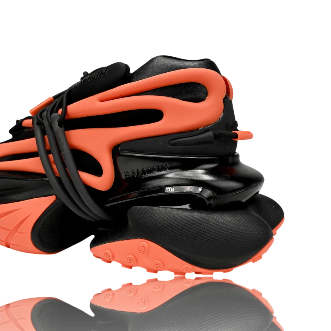 Balmain Unicorn low-top 'Orange Black'