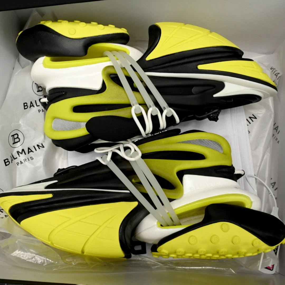 Balmain Unicorn low-top 'Black Yellow'