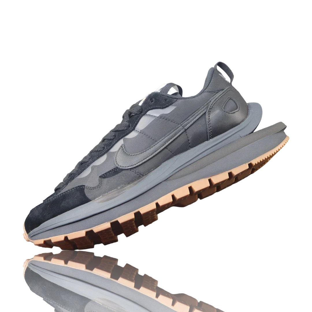 Sacai x VaporWaffle 'Black Gum'