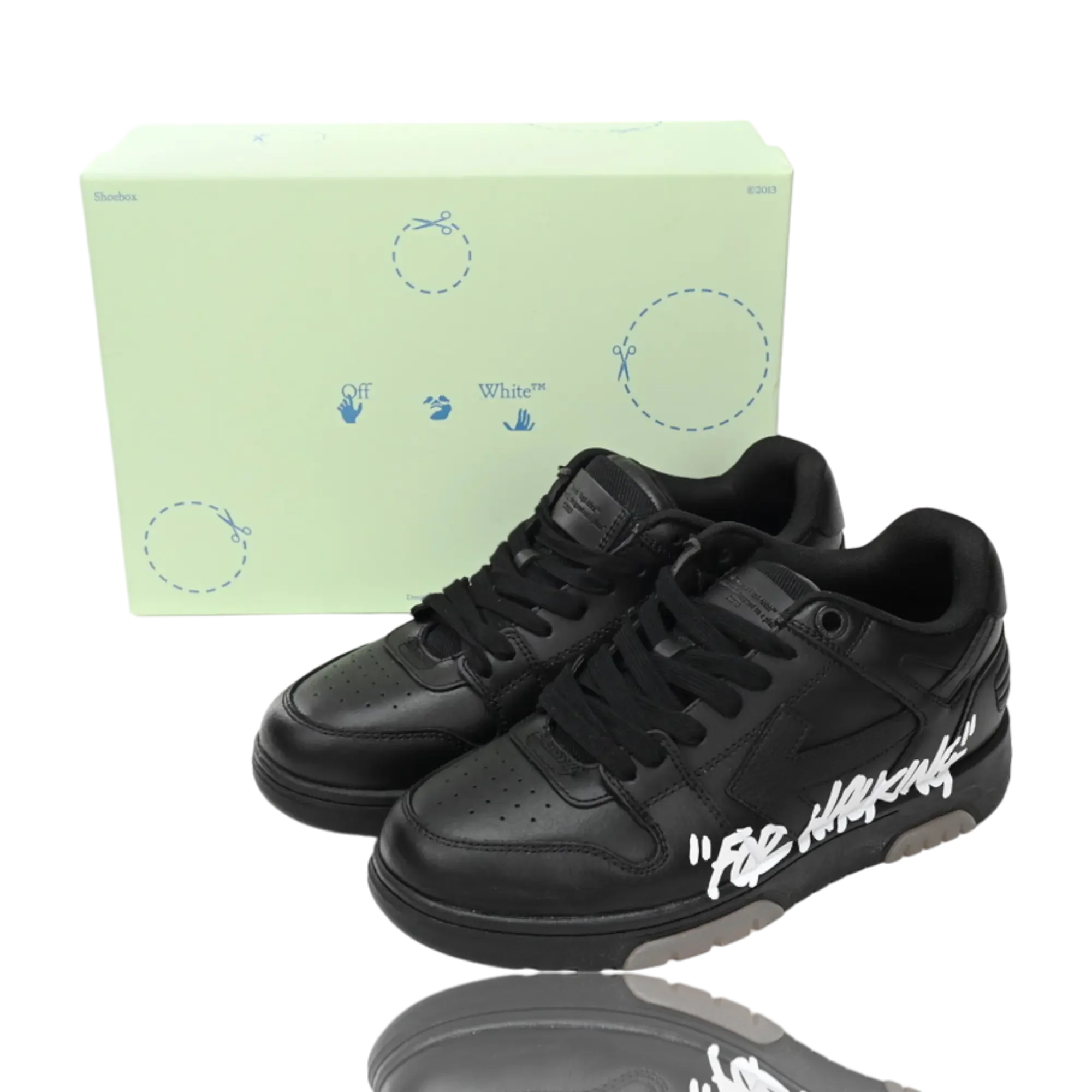 Off-White Out Of Office Low Top 'For Walking' Black White