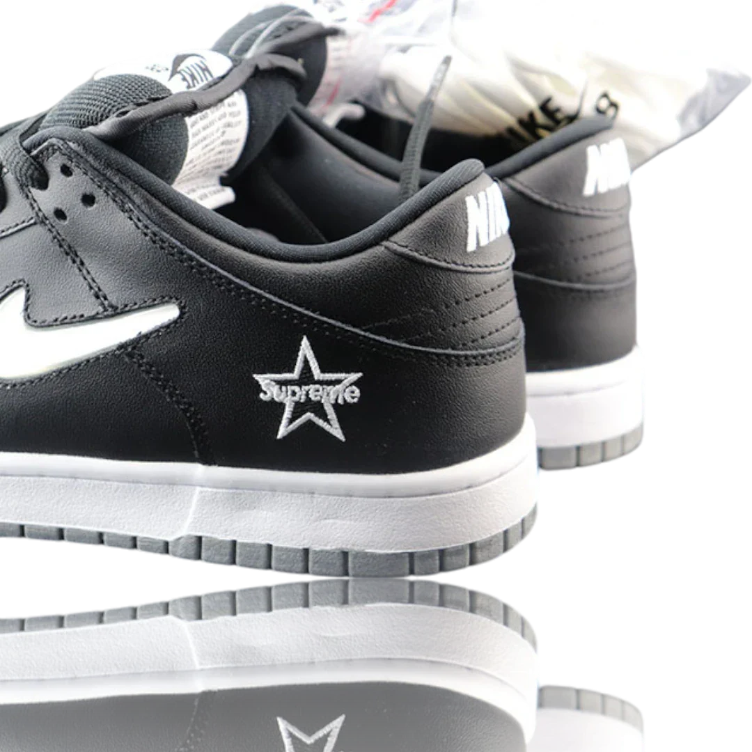 Supreme x SB Dnk Low 'Jewel Swoosh Silver'
