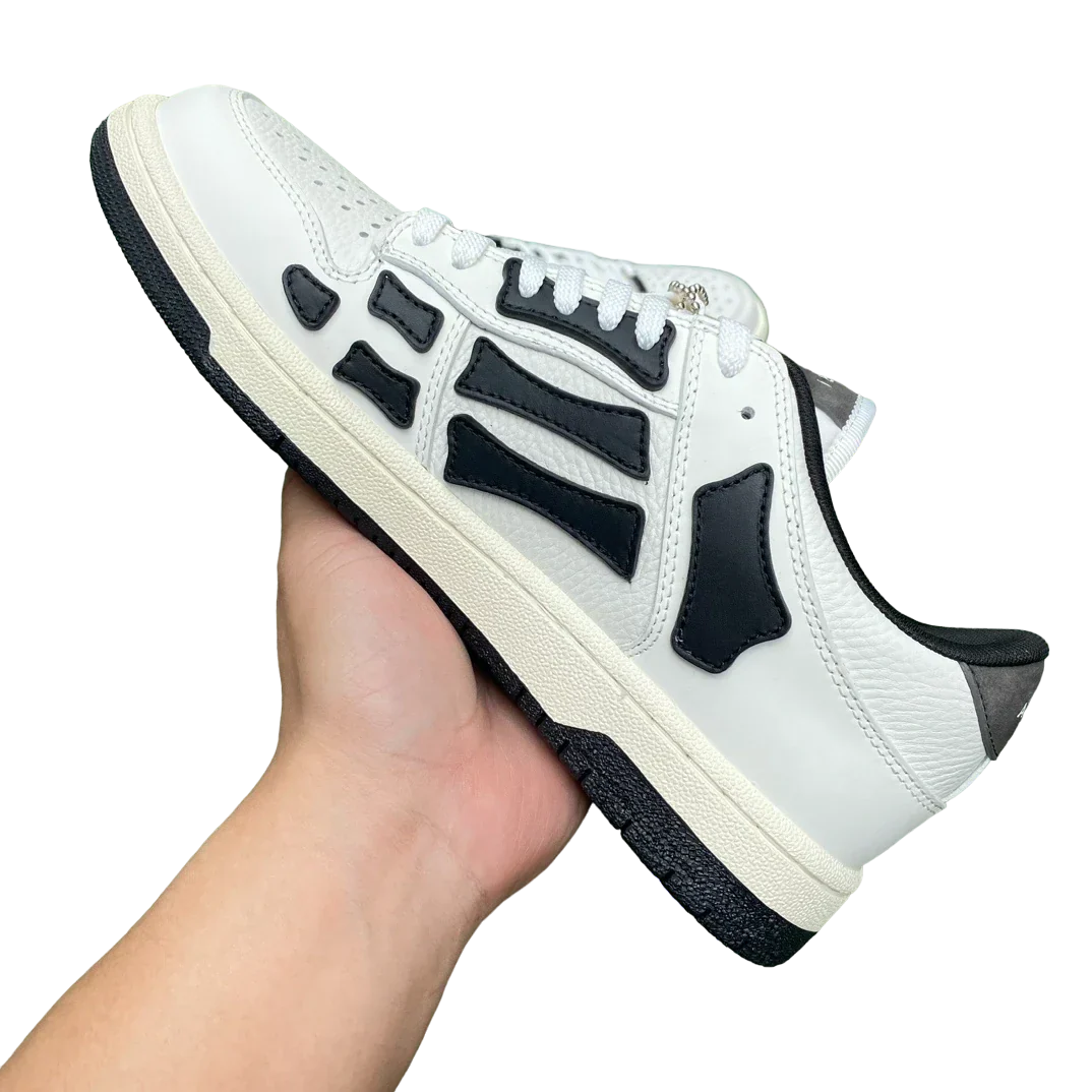 Amiri Skel Top Low 'White Black White'