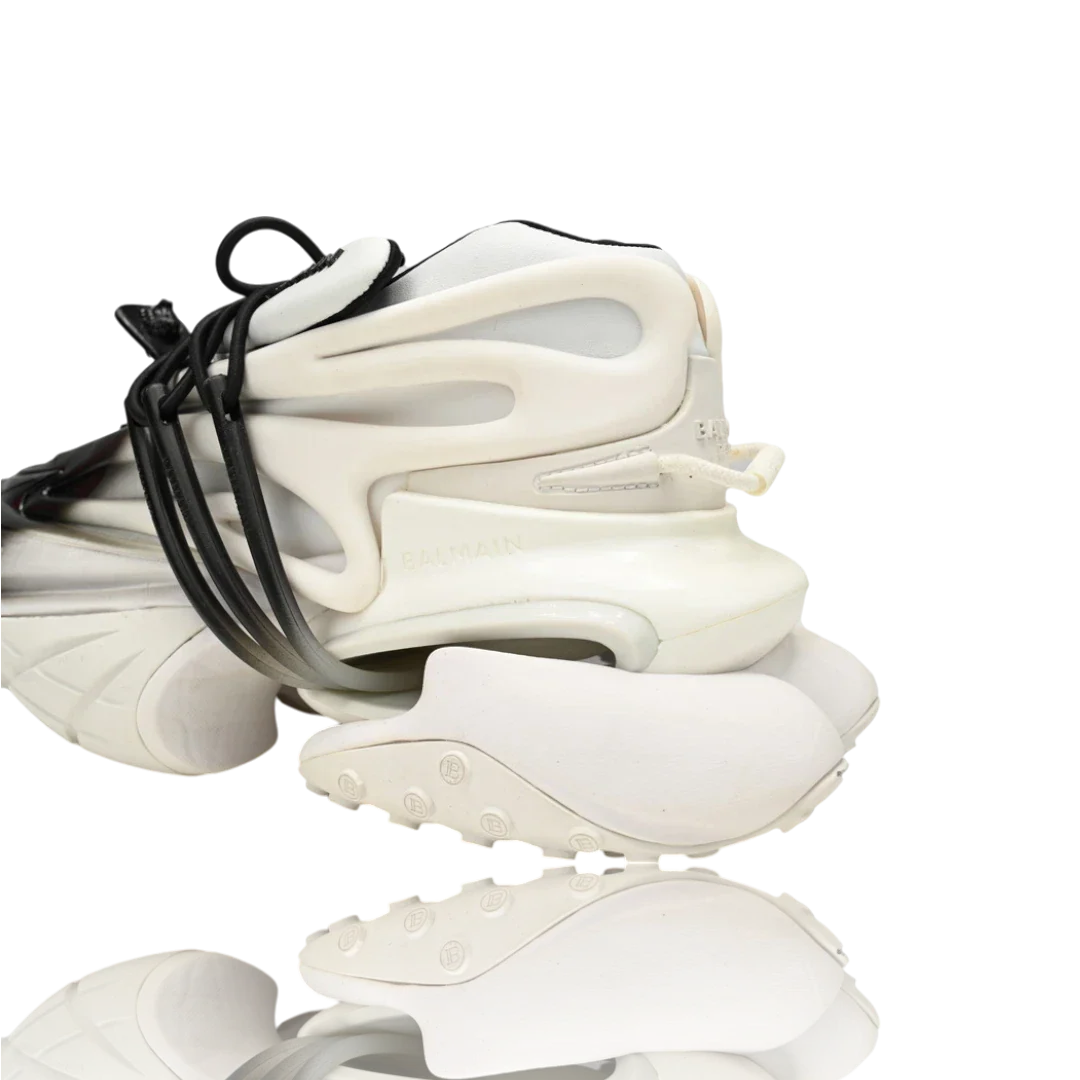 Balmain Unicorn low-top 'Gradient White Black'