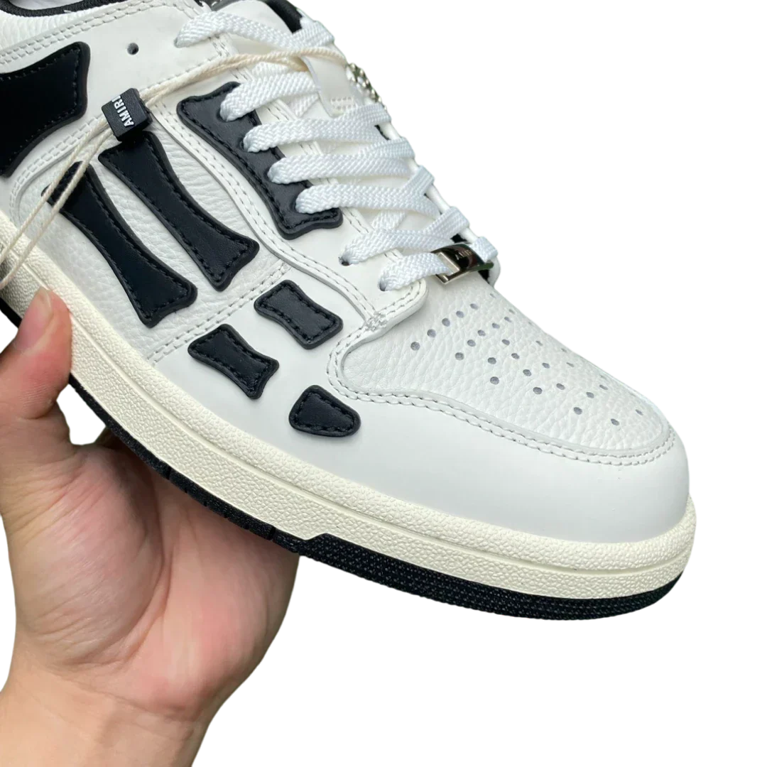 Amiri Skel Top Low 'White Black White'
