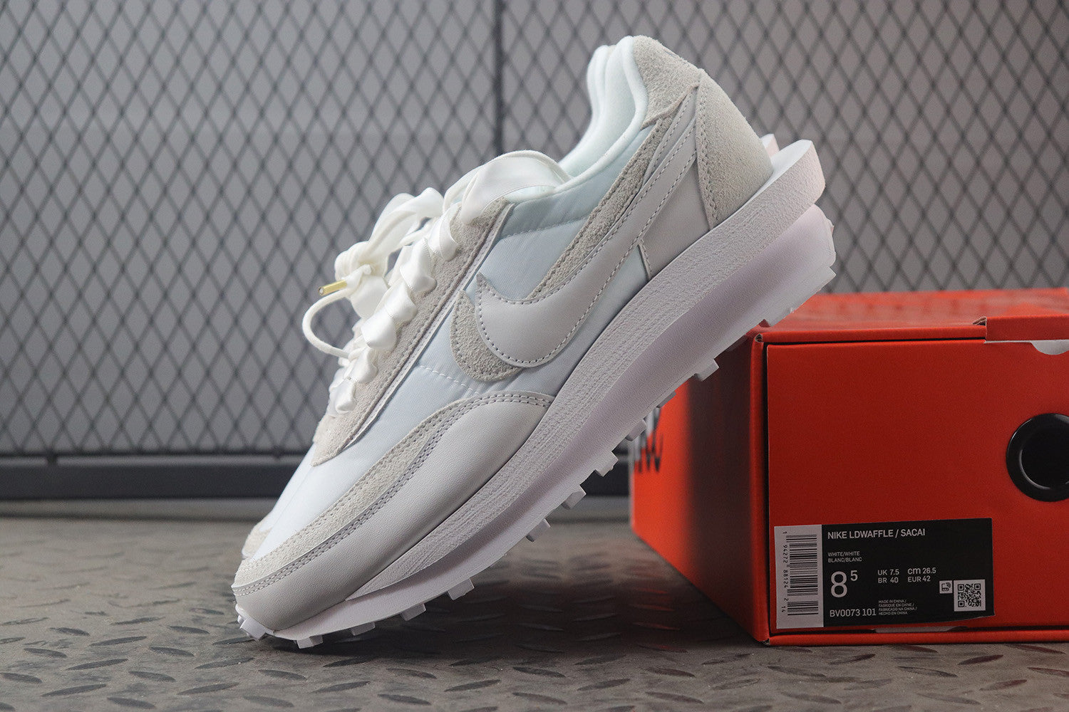 Sacai x LD Waffle 'White Nylon'