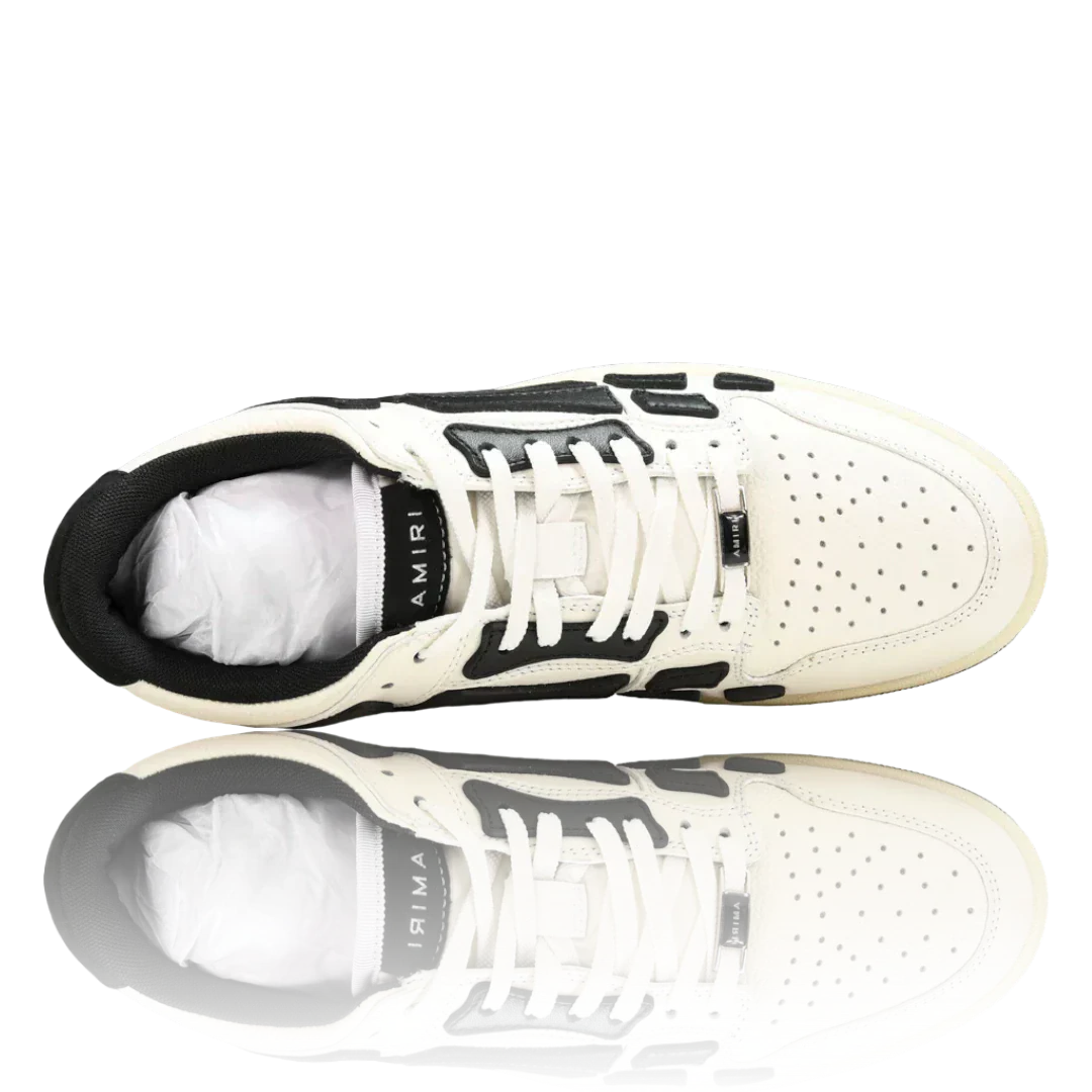 Amiri Skel Top Low 'White Black White'