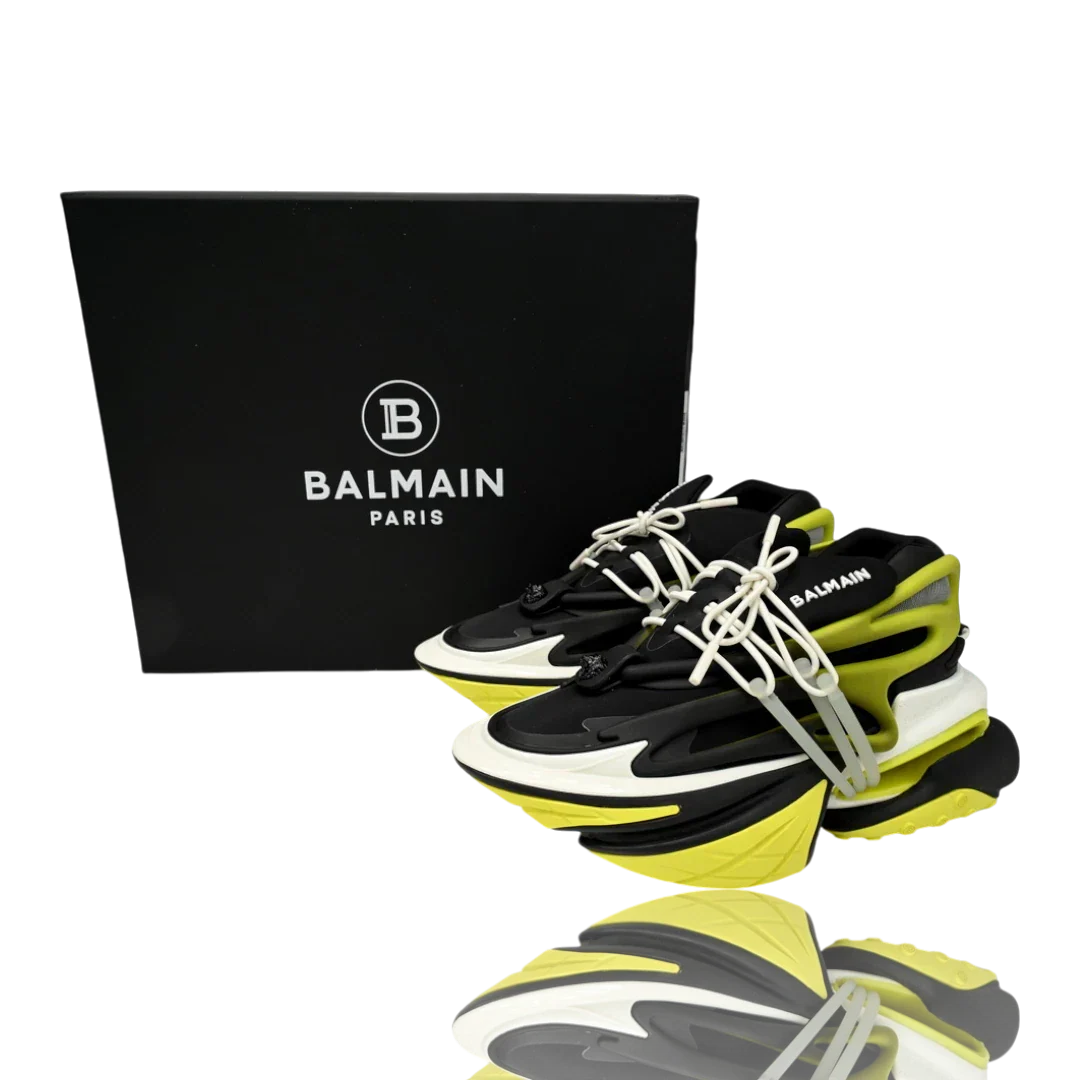 Balmain Unicorn low-top 'Black Yellow'